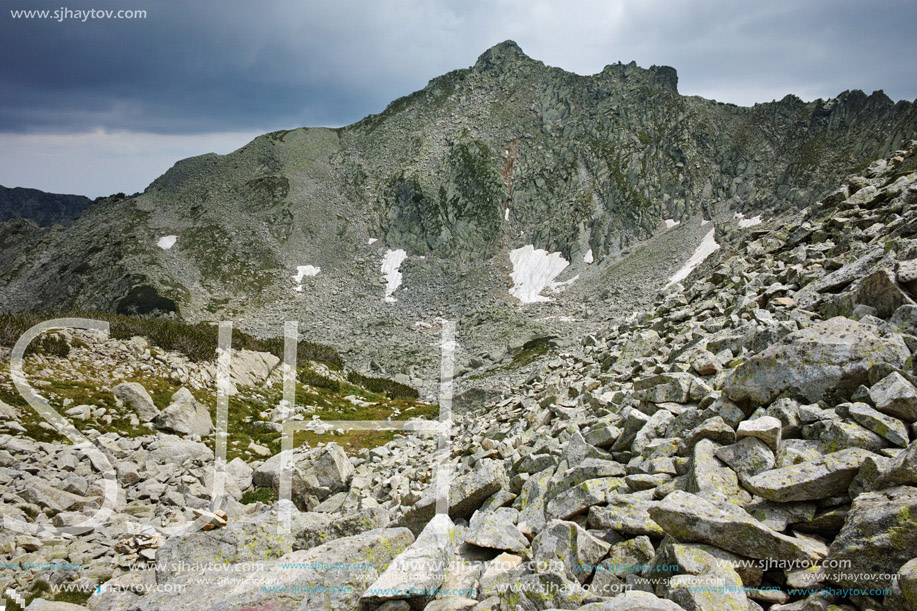 Amazing Landscape of Pirin mountain before storm, Bulgaria