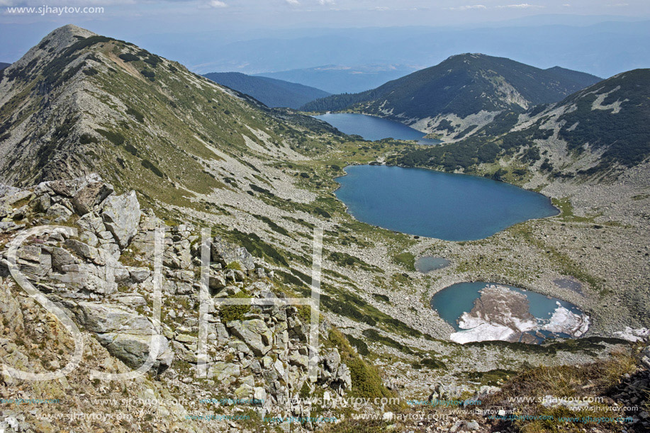Panoramic view to Kremenski lakes, Pirin mountain, Bulgaria