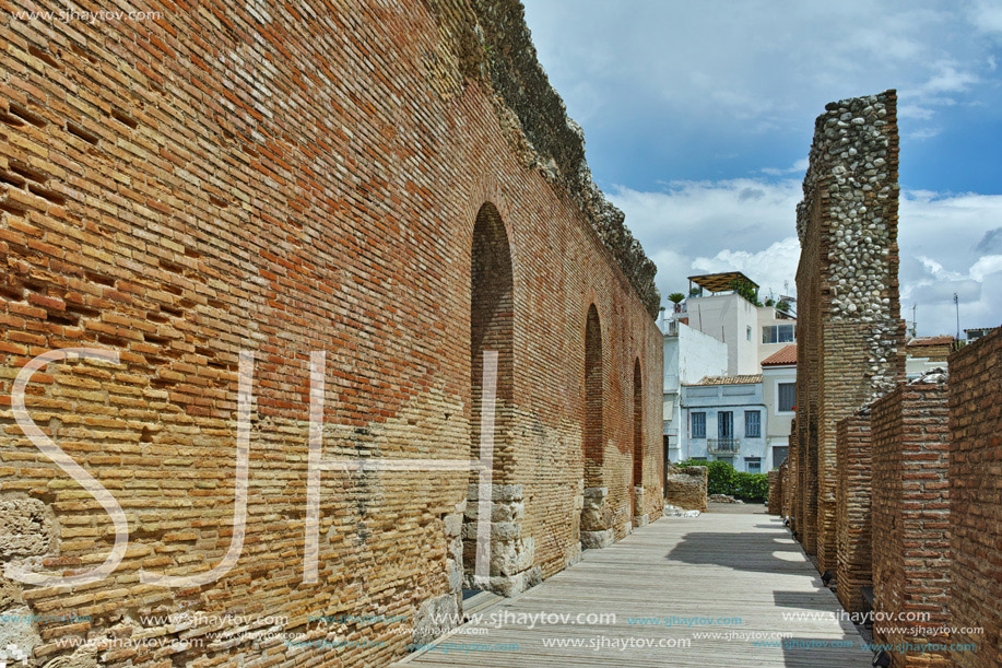 ancient ruins of Roman Odeon, Patras, Peloponnese, Western Greece