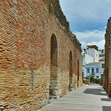ancient ruins of Roman Odeon, Patras, Peloponnese, Western Greece