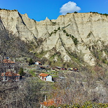 The sand pyramids near ancient Melnik town, Blagoevgrad region, Bulgaria