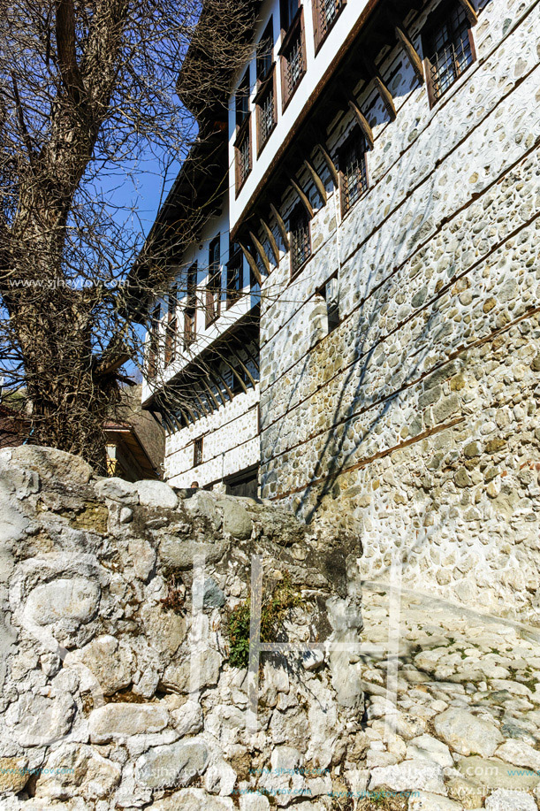 Stone street and Museum The Kordopulov House in ancient Melnik town, Blagoevgrad region, Bulgaria