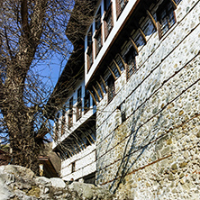 Stone street and Museum The Kordopulov House in ancient Melnik town, Blagoevgrad region, Bulgaria