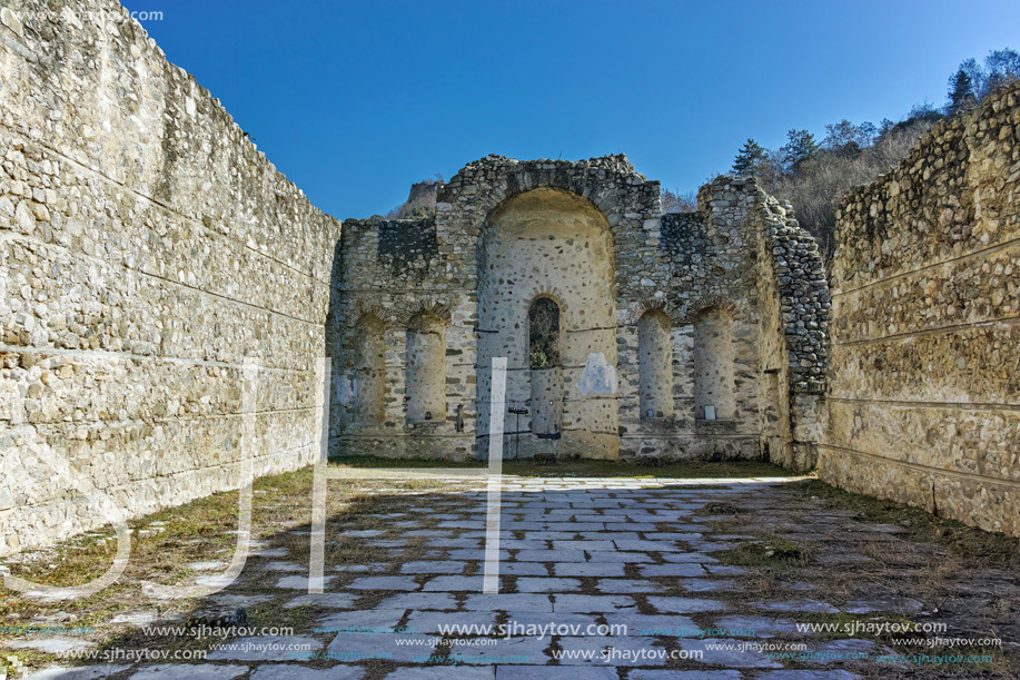 Ruins of ancient church in Melnik town,  Blagoevgrad region, Bulgaria