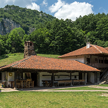 courtyard of Poganovo Monastery of St. John the Theologian, Serbia