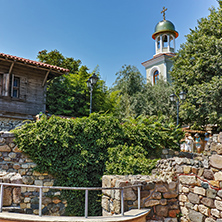 Ancient ruins and Saint George church in Sozopol Town, Burgas Region, Bulgaria
