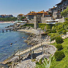 ancient fortifications and Panoramic view of Sozopol town Burgas Region, Bulgaria
