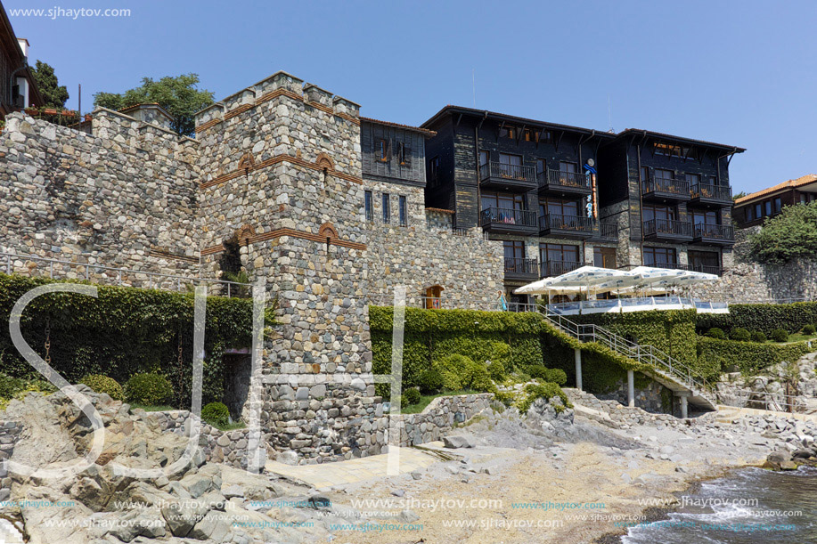 ancient fortifications and old houses of Sozopol, Burgas Region, Bulgaria