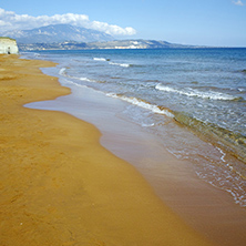 amazing view of Xi Beach,beach with red sand in Kefalonia, Ionian islands, Greece