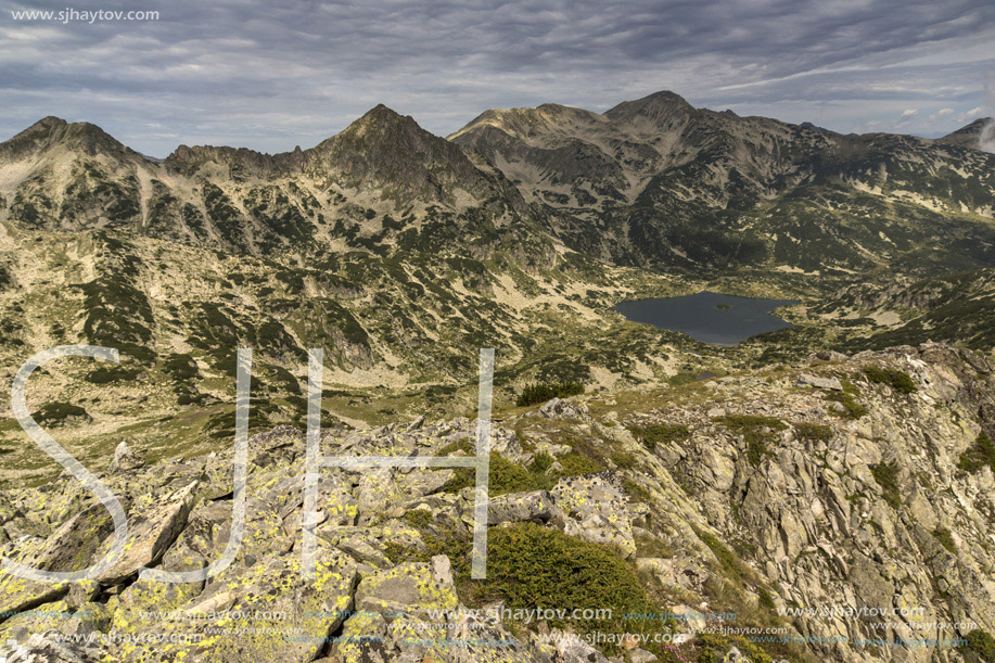 Amazing Panorama to Popovo Lake from Dzhano peak, Pirin mountain, Bulgaria