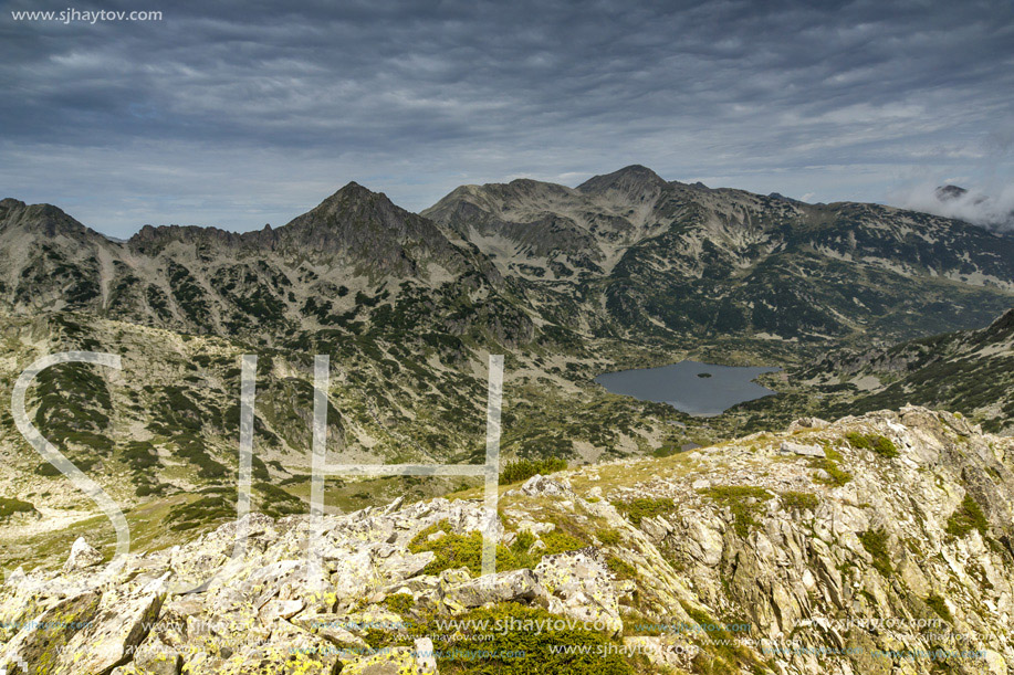 Amazing Landscape to Popovo Lake from Dzhano peak, Pirin mountain, Bulgaria