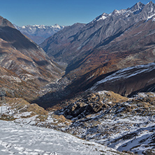 Panoramic view to Zermatt Resort, Alps, Canton of Valais, Switzerland