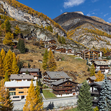 wooden house in Zermatt Resort, Canton of Valais, Switzerland