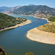 Amazing landscape of Arda River and Kardzhali Reservoir, Bulgaria