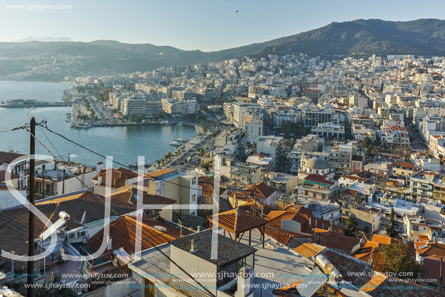 Amazing Panorama to Kavala, East Macedonia and Thrace, Greece