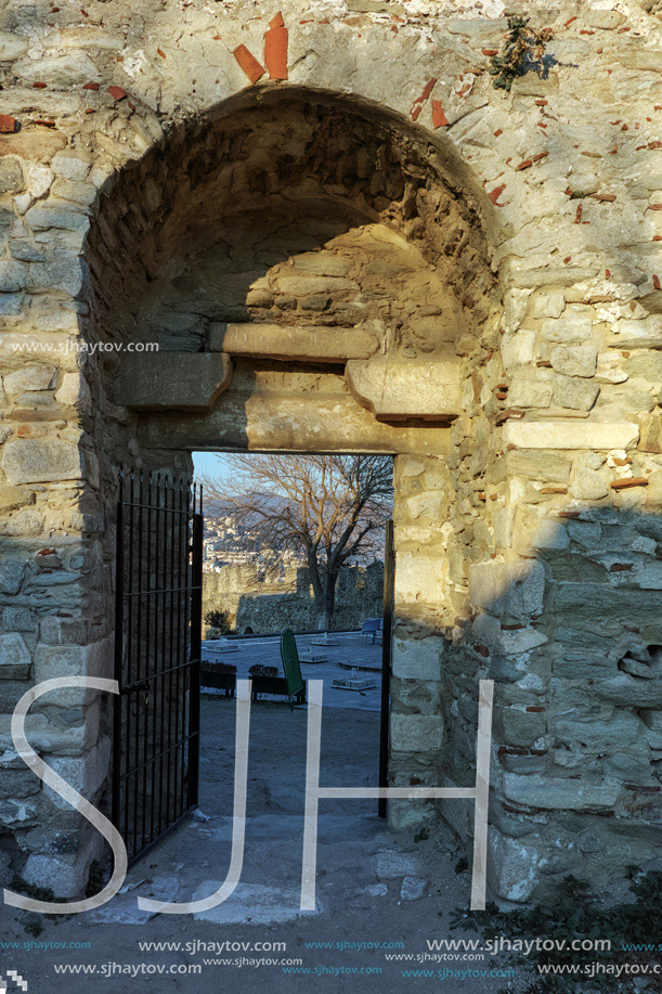 Entrance of fortress in Kavala, East Macedonia and Thrace, Greece