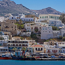 Panoramic view of Chora town, Naxos Island, Cyclades, Greece
