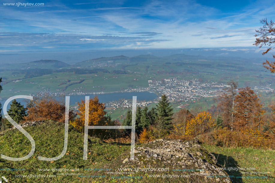 Amazing Panorama to Lake Luzerne, Alps, Switzerland