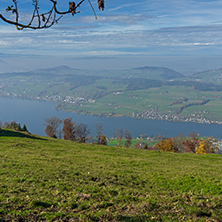 Amazing Panorama to Lake Luzerne, Alps, Switzerland