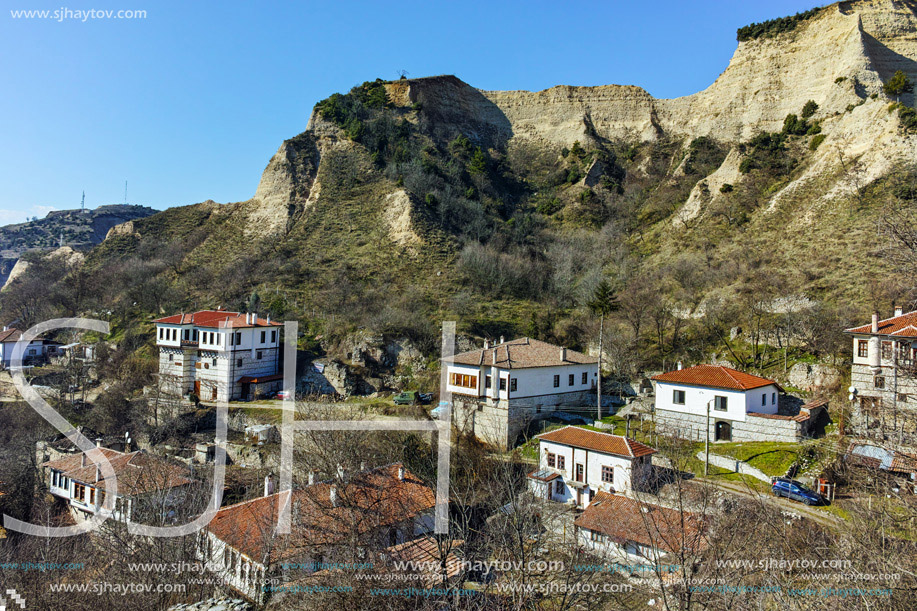 Panorama to ancient Melnik town, Blagoevgrad region, Bulgaria