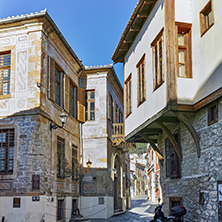 Small street in old town of Xanthi, East Macedonia and Thrace, Greece