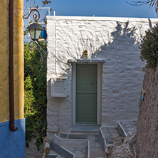 Small Streets in old town of Ermopoli, Syros, Cyclades Islands, Greece