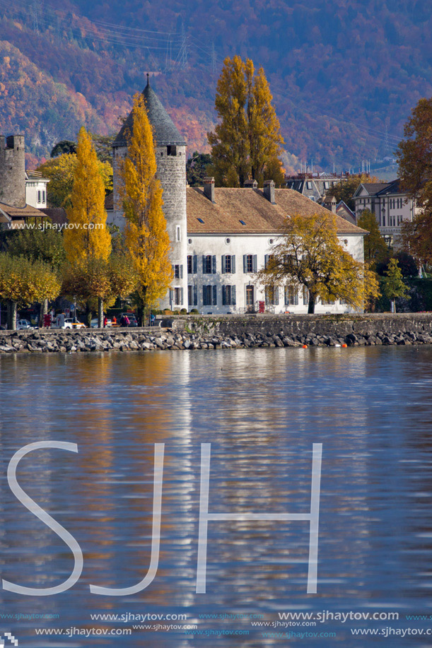 Autumn Landscape of Vevey, canton of Vaud, Switzerland