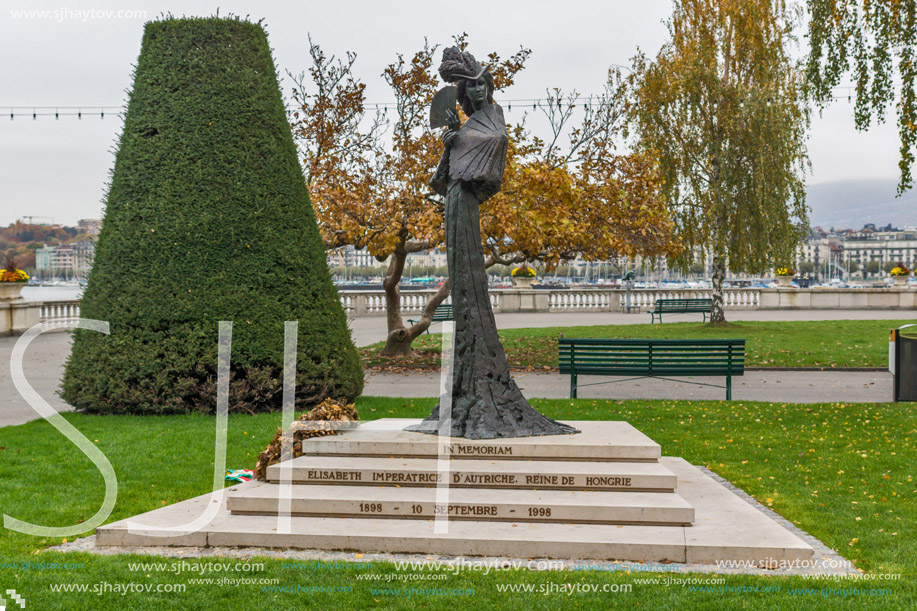 Monument of Empress Elisabeth of Austria,  Geneva, Switzerland