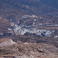 Landscape of Ios island in Aegean sea, Cyclades, Greece
