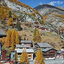 wooden house in Zermatt Resort, Canton of Valais, Switzerland