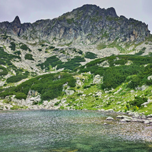Amazing Panorama of Samodivski Lakes and Dzhangal Peak, Pirin Mountain, Bulgaria