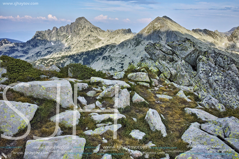 Panorama of Dzhangal and momin dvor peaks, Pirin Mountain, Bulgaria