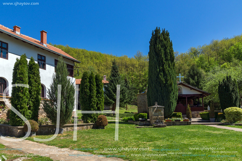 Courtyard and church of Temski monastery St. George, Pirot Region, Republic of Serbia