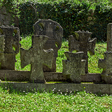 Medieval cemetery in Temski monastery St. George, Pirot Region, Republic of Serbia
