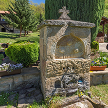 Stone fountain in Temski monastery St. George, Pirot Region, Republic of Serbia