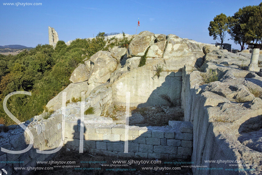 Sunrise at The ancient Thracian city of Perperikon, Kardzhali Region, Bulgaria