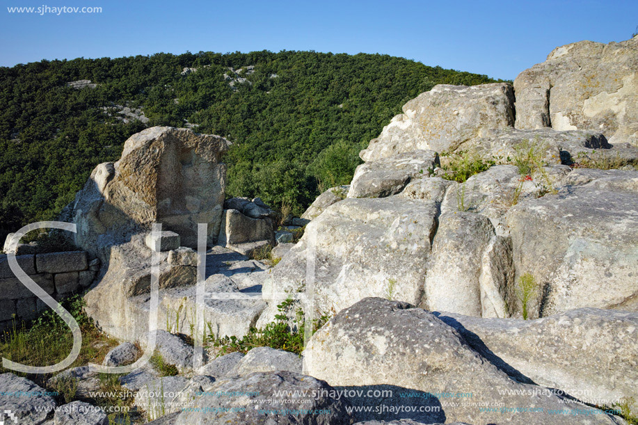 Landscape of The ancient Thracian city of Perperikon, Kardzhali Region, Bulgaria