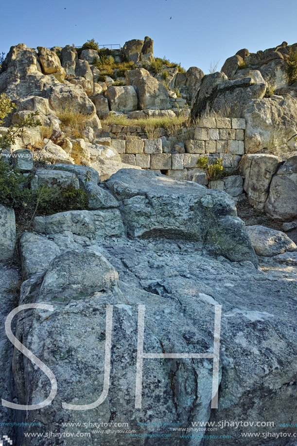 Amazing view The ancient Thracian city of Perperikon, Kardzhali Region, Bulgaria
