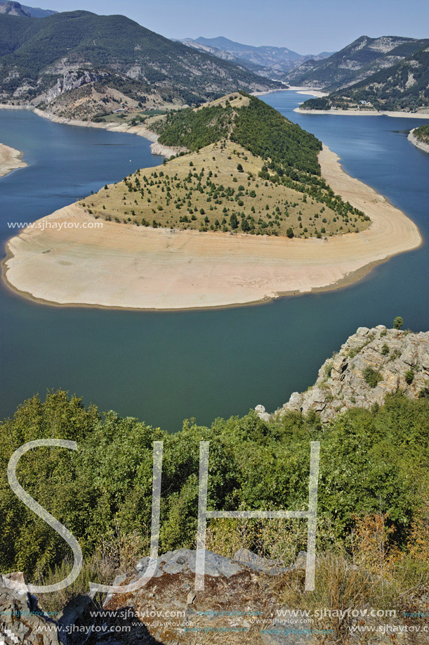 Amazing landscape of Arda River and Kardzhali Reservoir, Bulgaria