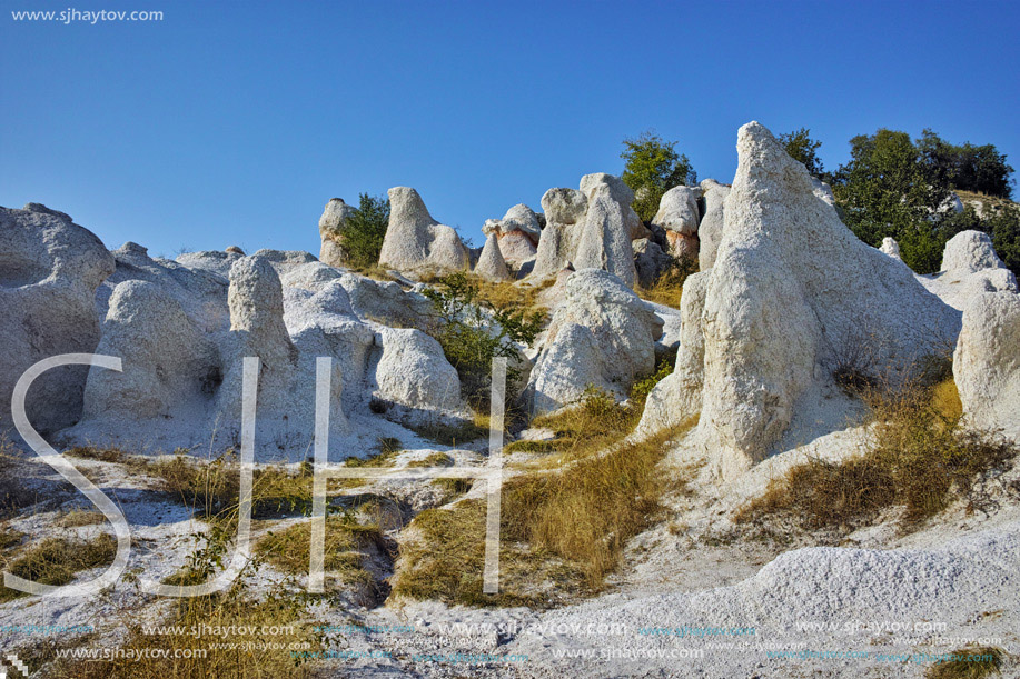 Amazing view of Rock phenomenon Stone Wedding near town of Kardzhali, Bulgaria