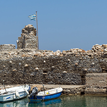 Venetian fortress and port in Naoussa town, Paros island, Cyclades, Greece