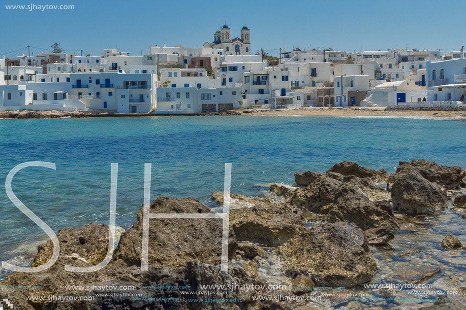 Amazing Seascape of town of Naoussa, Paros island, Cyclades, Greece