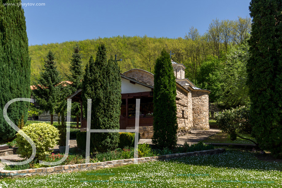 Panoramic view of Medieval Church of Temski monastery St. George, Pirot Region, Republic of Serbia