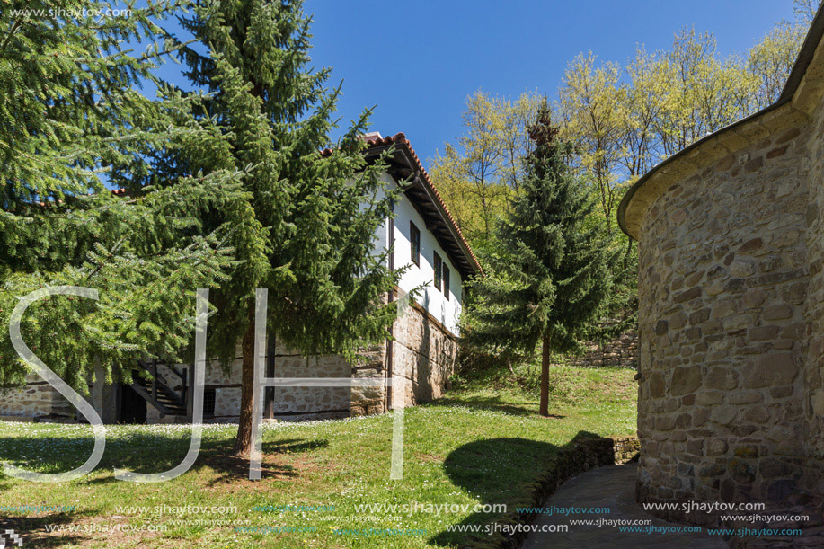 Courtyard and church of Temski monastery St. George, Pirot Region, Republic of Serbia