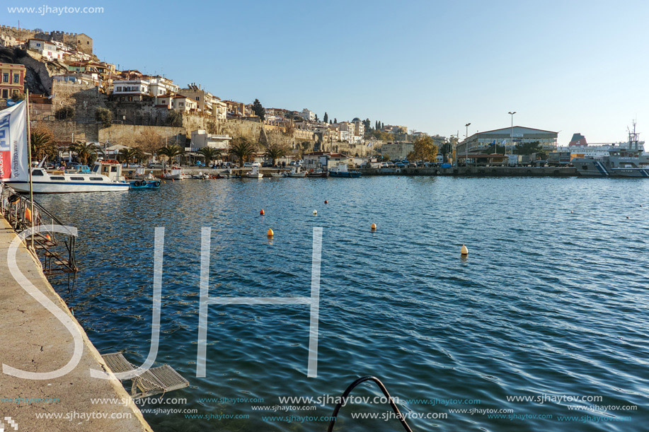 Port of city of Kavala, East Macedonia and Thrace, Greece