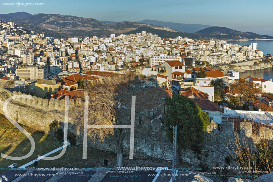 Amazing Panorama to Kavala, East Macedonia and Thrace, Greece