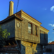 wooden Old house in Sozopol Town, Burgas Region, Bulgaria