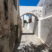 Small street in Chora town, Naxos Island, Cyclades, Greece