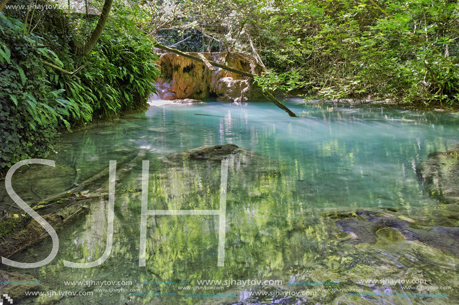 Amazing view of Krushuna Waterfalls, near the city of Lovech, Bulgaria