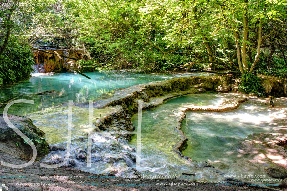 Amazing view of Krushuna Waterfalls, near the city of Lovech, Bulgaria